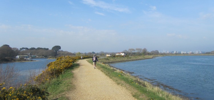 The first section of the Solent Way – Milford on Sea to Lymington