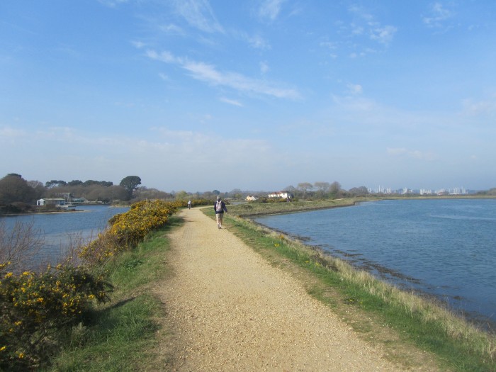 The first section of the Solent Way Milford on Sea to Lymington