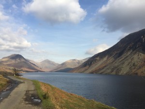 view down wast water from car