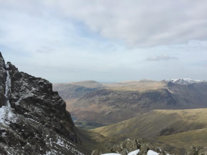 view looking back at Wast Water from Broad Stand