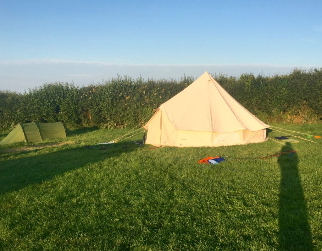 camping at Nicholaston Farm in The Gower